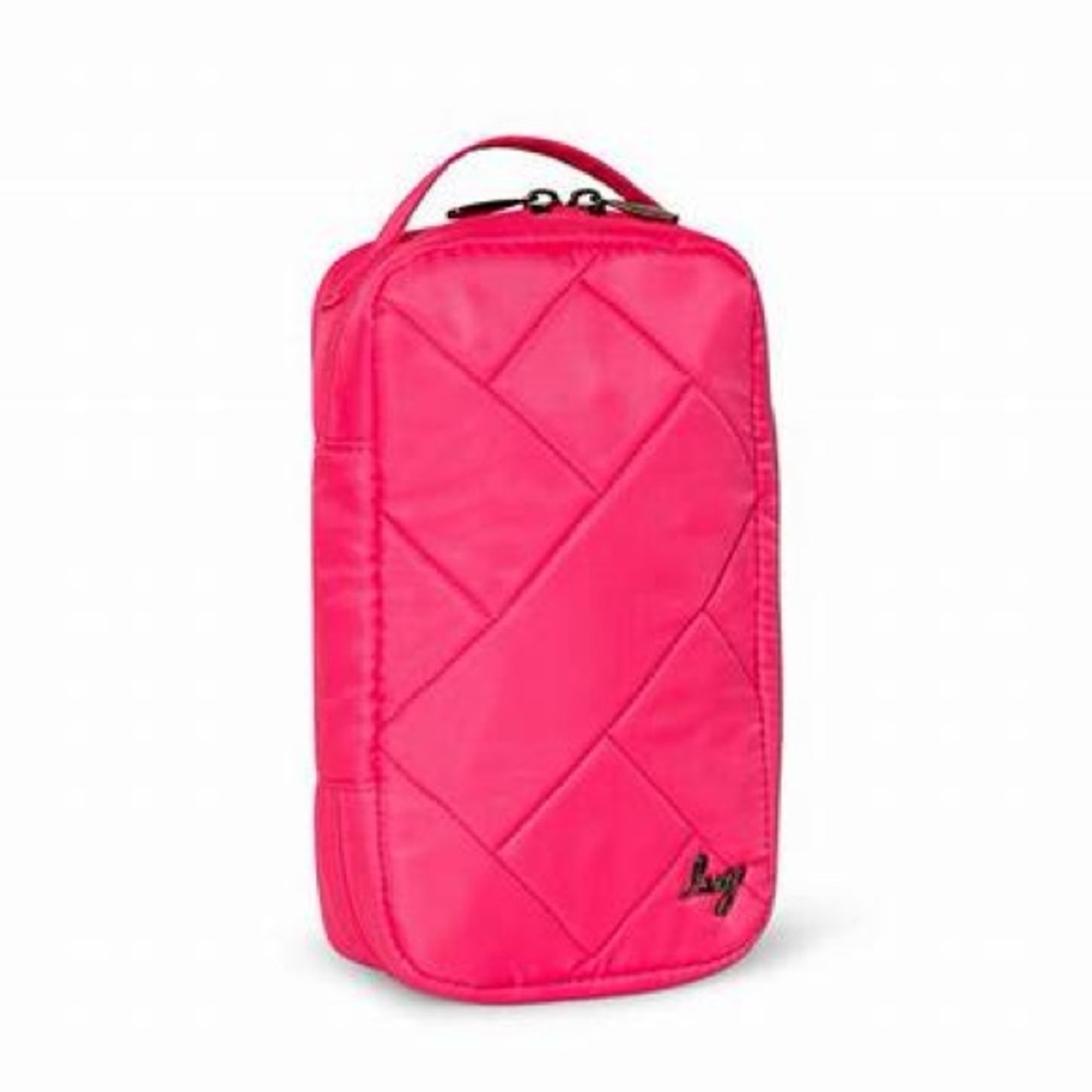 NEW Lug Hover Cosmetic Pouch - Magenta Pink with Bright Floral interior